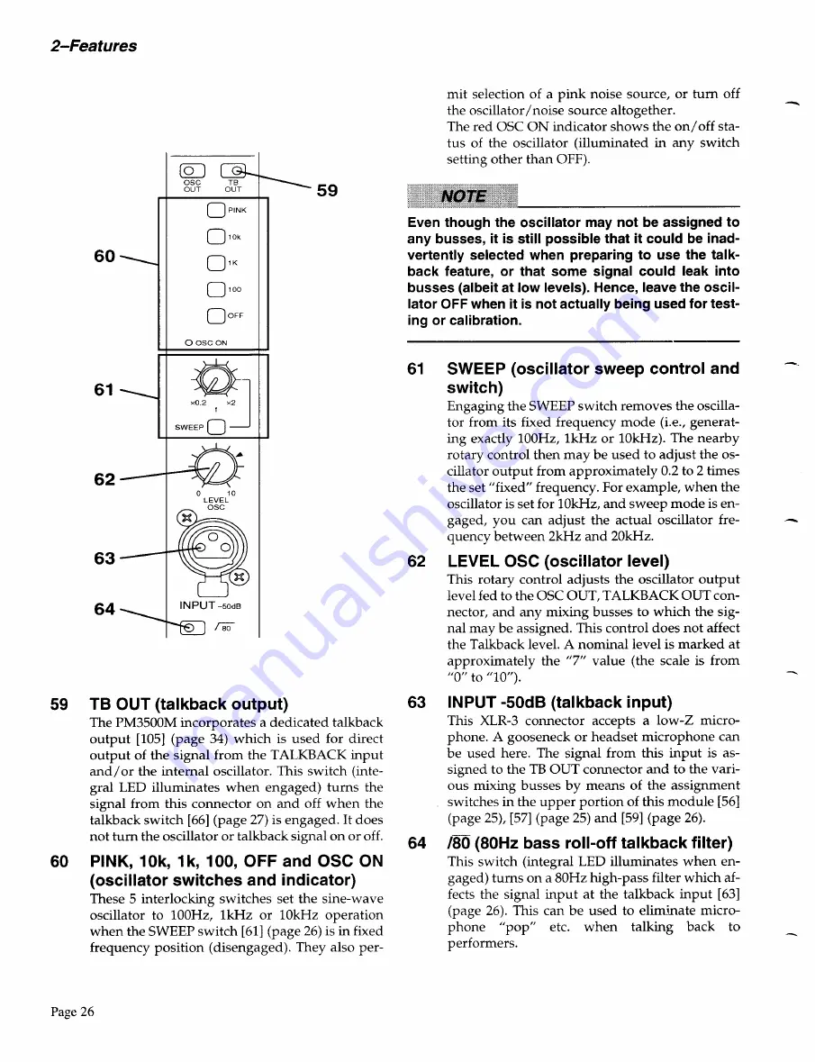 Yamaha PM3500M Operating Manual Download Page 28