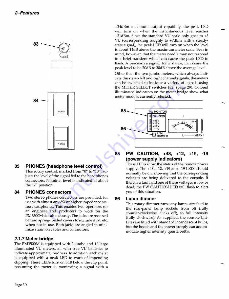 Yamaha PM3500M Operating Manual Download Page 32