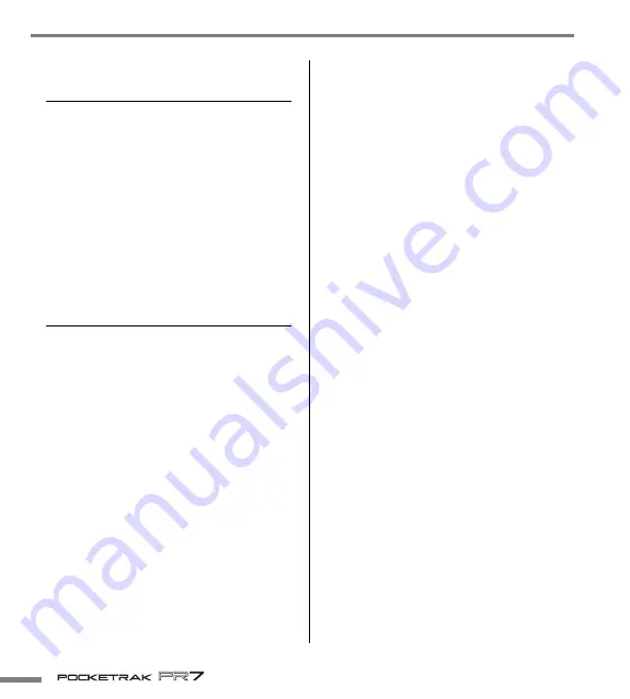 Yamaha POCKETRAK PR7 Owner'S Manual Download Page 6