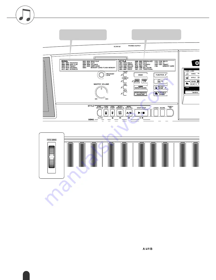 Yamaha Portable Grand DGX-305 Owner'S Manual Download Page 14