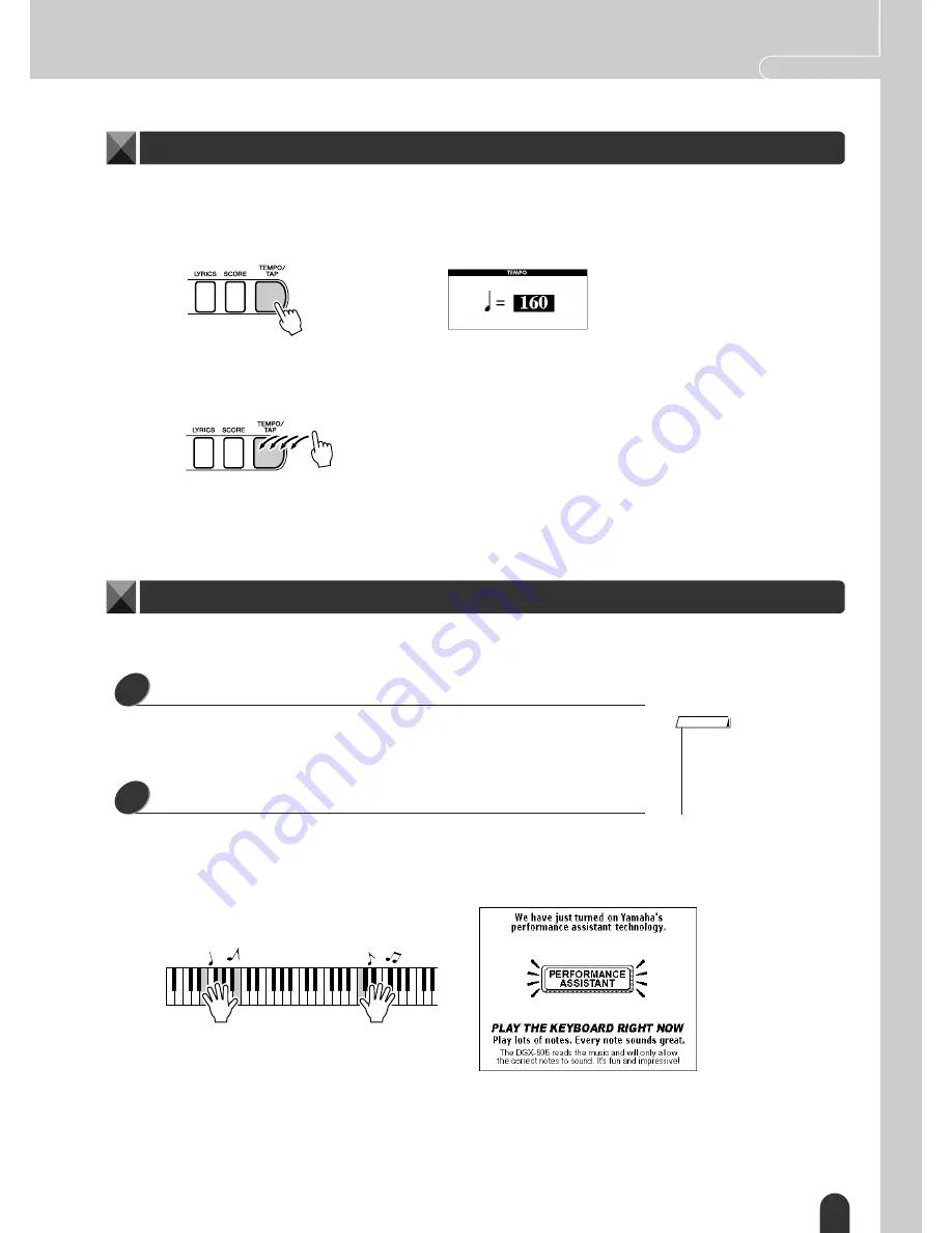 Yamaha Portable Grand DGX-305 Owner'S Manual Download Page 21