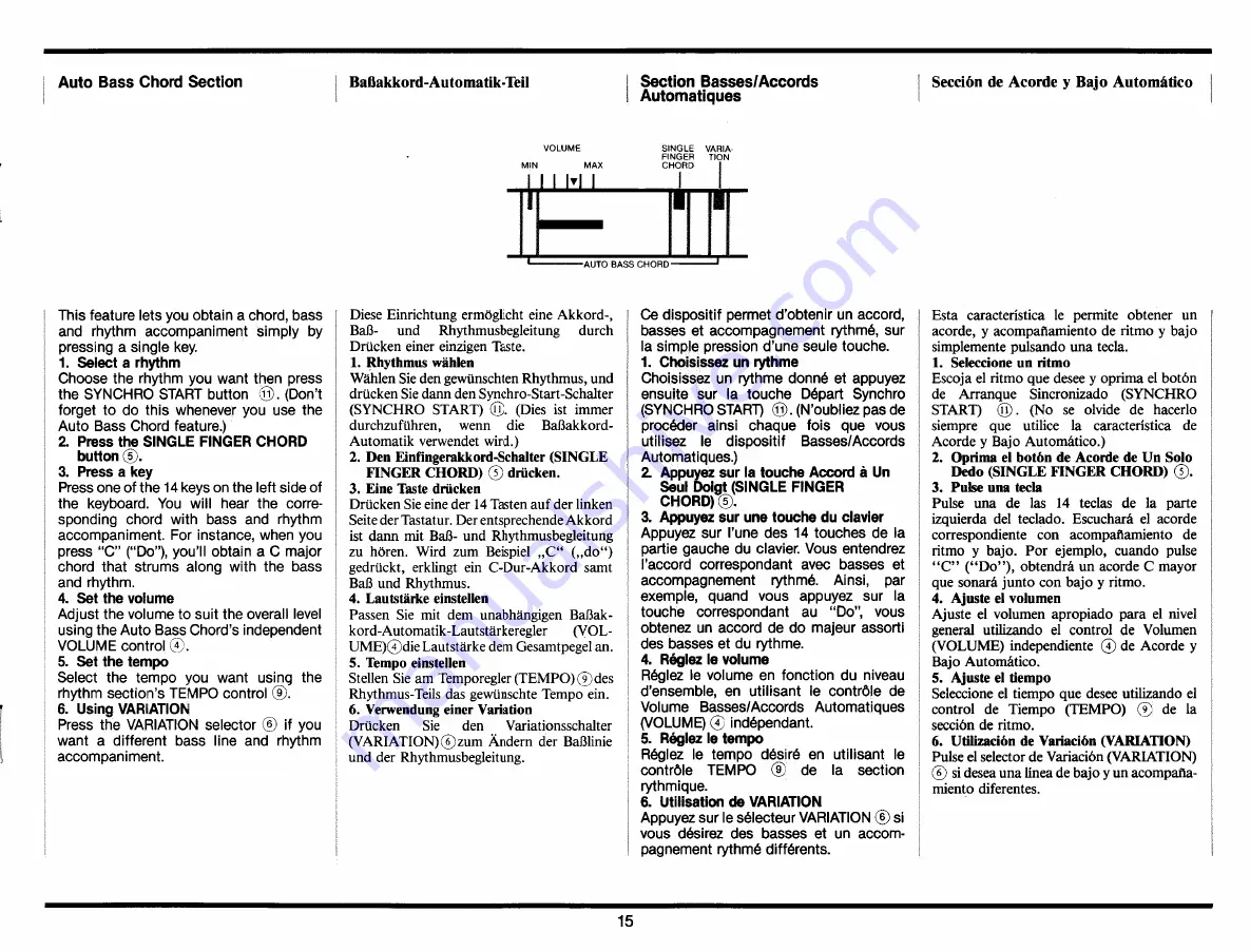 Yamaha PortaSound PC-100 Owner'S Manual Download Page 17