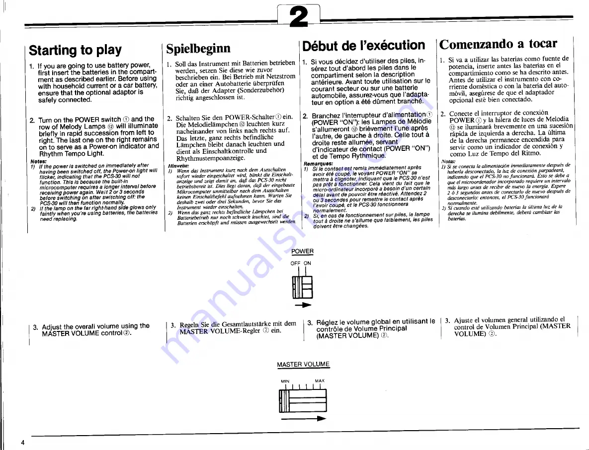 Yamaha PortaSound PCS-30 Owner'S Manual Download Page 6