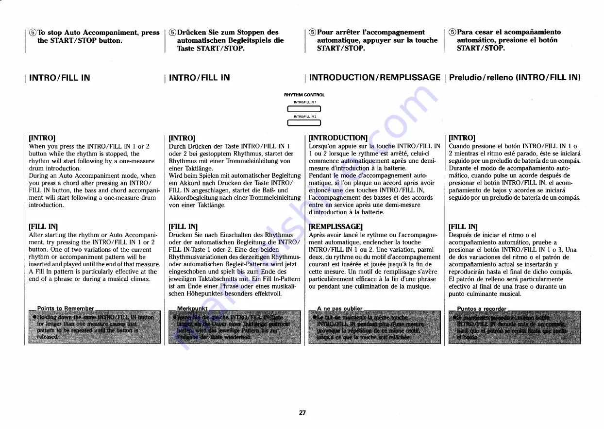 Yamaha PortaSound PSS-26 Owner'S Manual Download Page 28