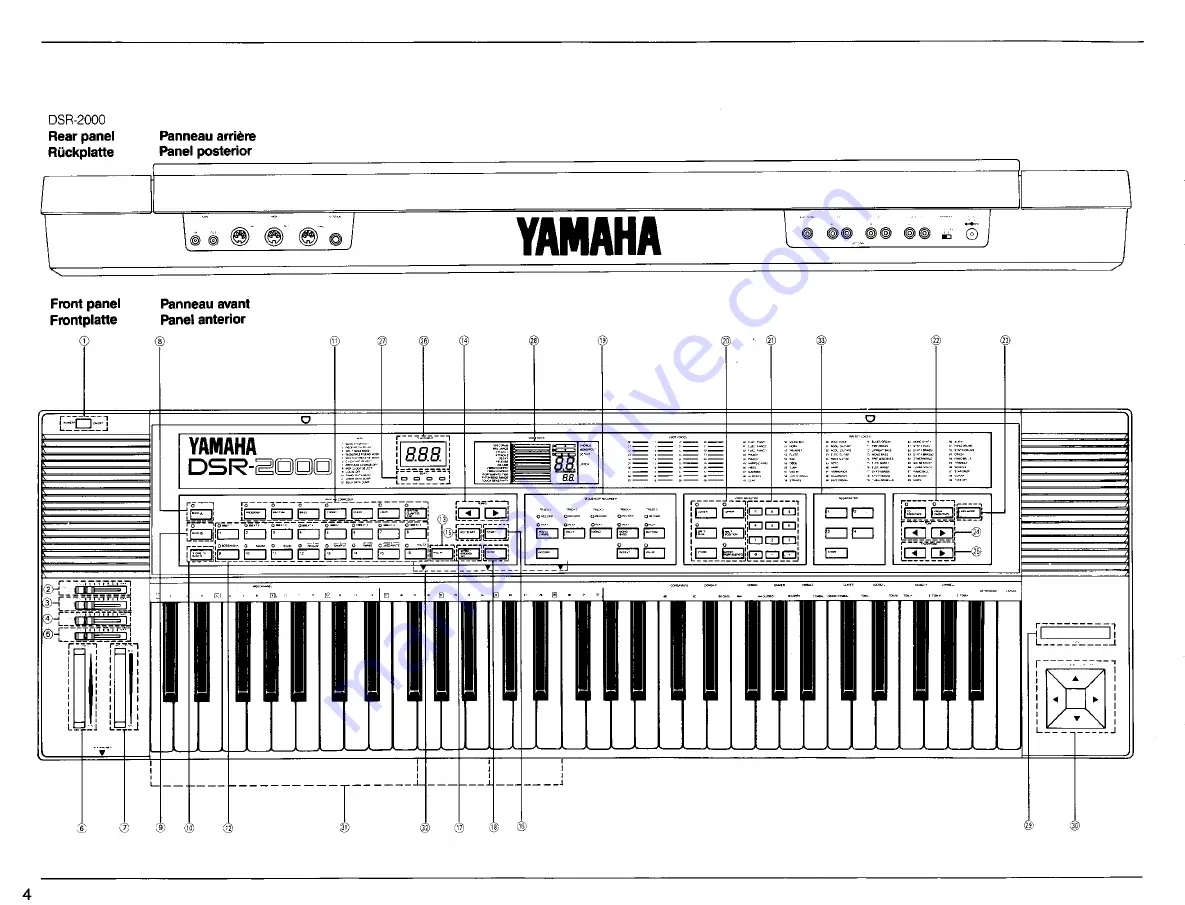 Yamaha Portatone DSR-1000 Owner'S Manual Download Page 6