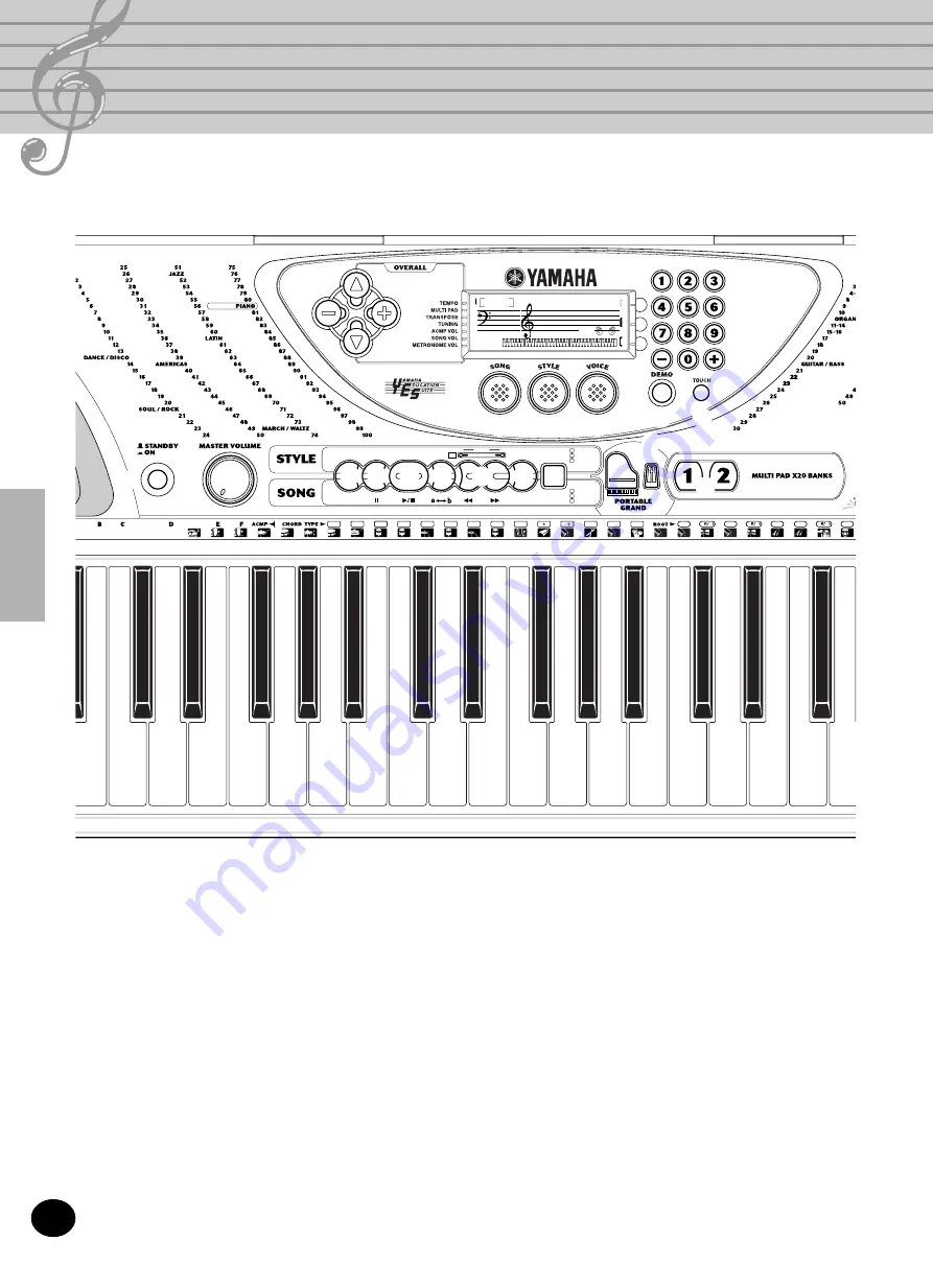 Yamaha Portatone PSR-248 Скачать руководство пользователя страница 6