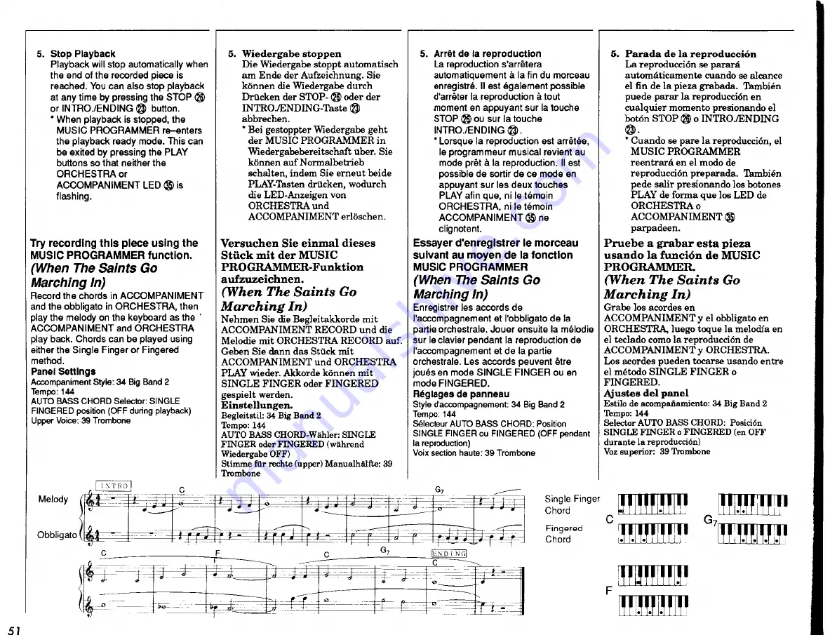 Yamaha PortaTone PSR-2500 Owner'S Manual Download Page 52