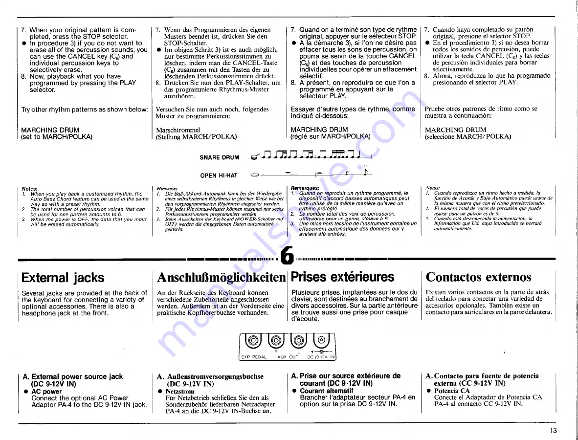 Yamaha PortaTone PSR-31 Owner'S Manual Download Page 15