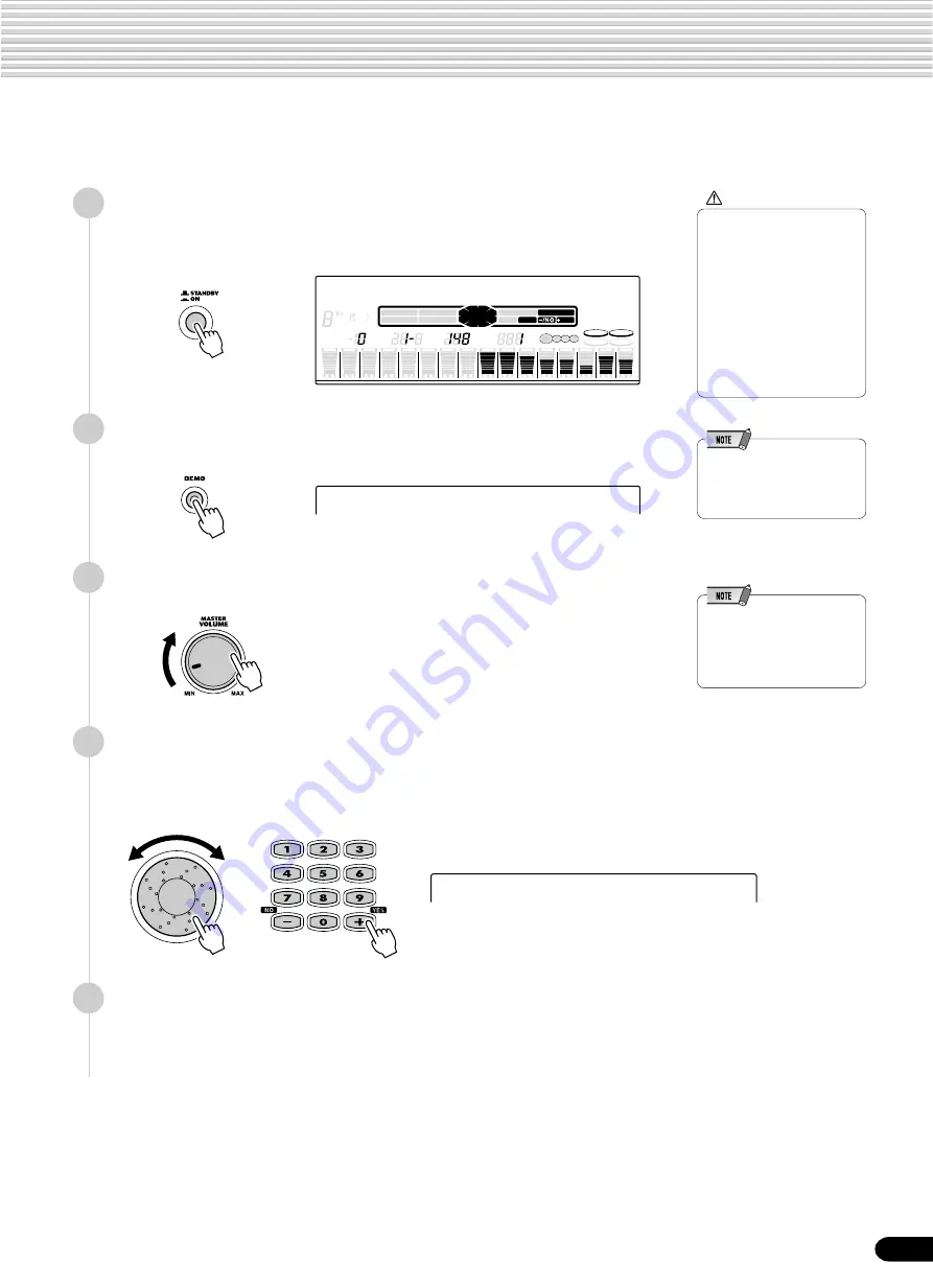 Yamaha PortaTone PSR-550 Скачать руководство пользователя страница 13