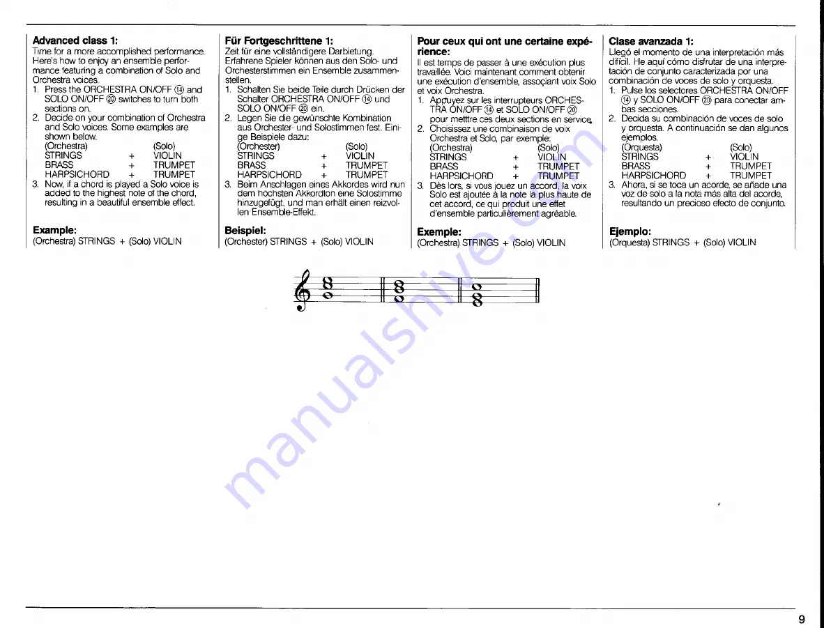 Yamaha PortaTone PSR-80 Owner'S Manual Download Page 11