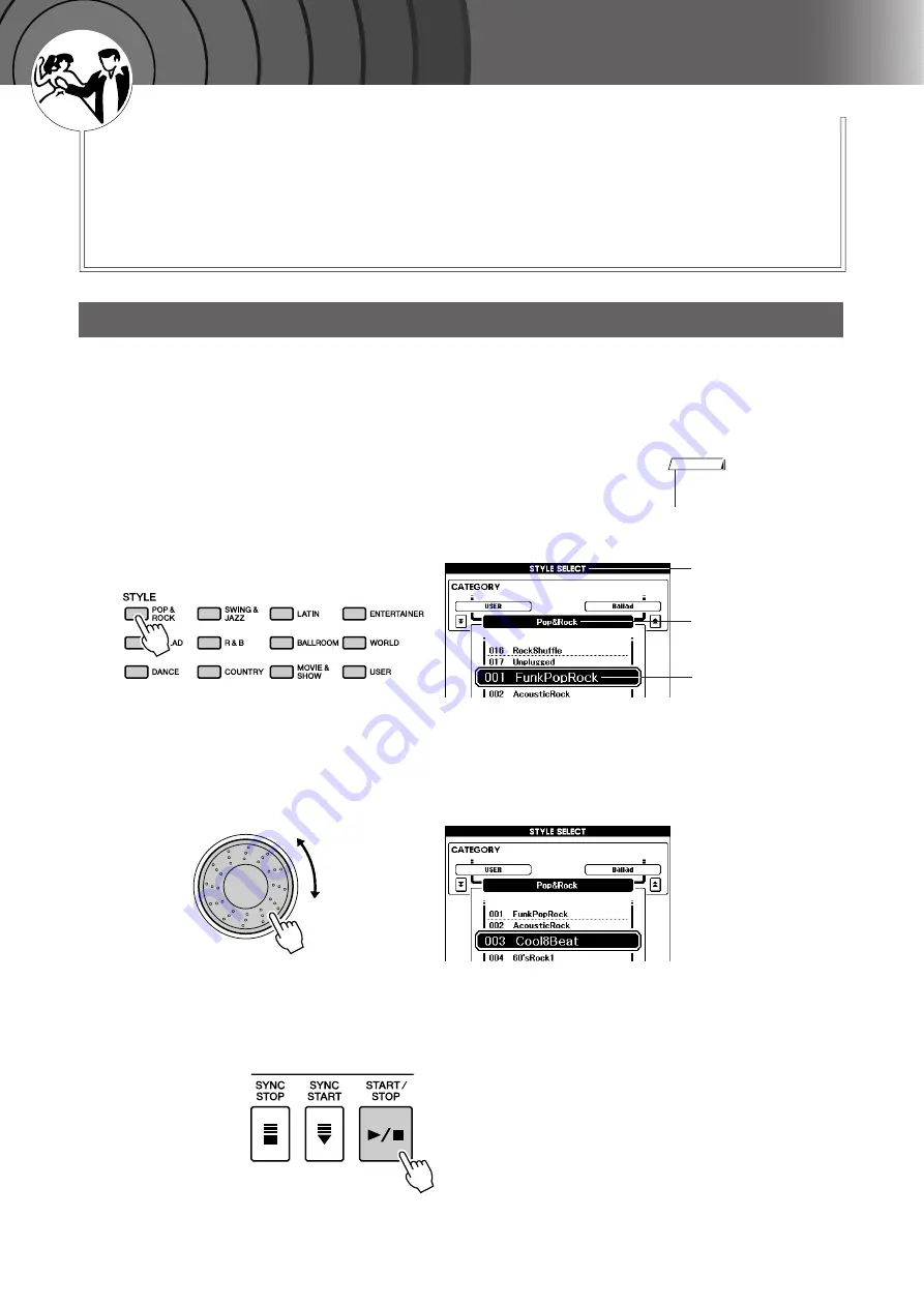 Yamaha PORTATONE PSR-S500 Owner'S Manual Download Page 22