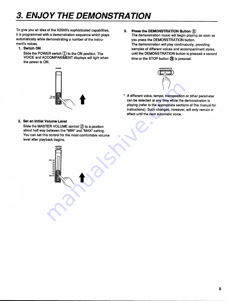 Yamaha Portatone X2500 Owner'S Manual Download Page 7