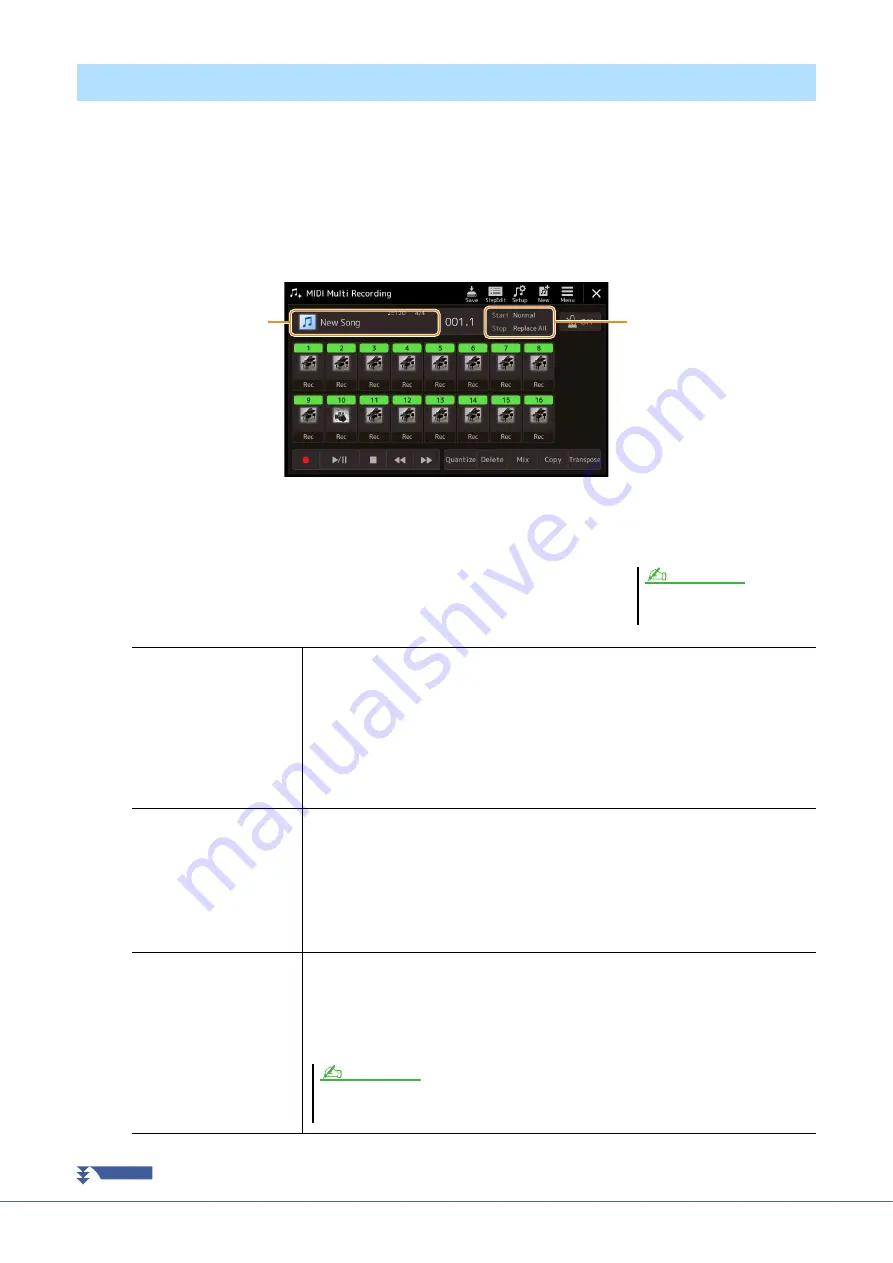 Yamaha PSR-A5000 Reference Manual Download Page 70