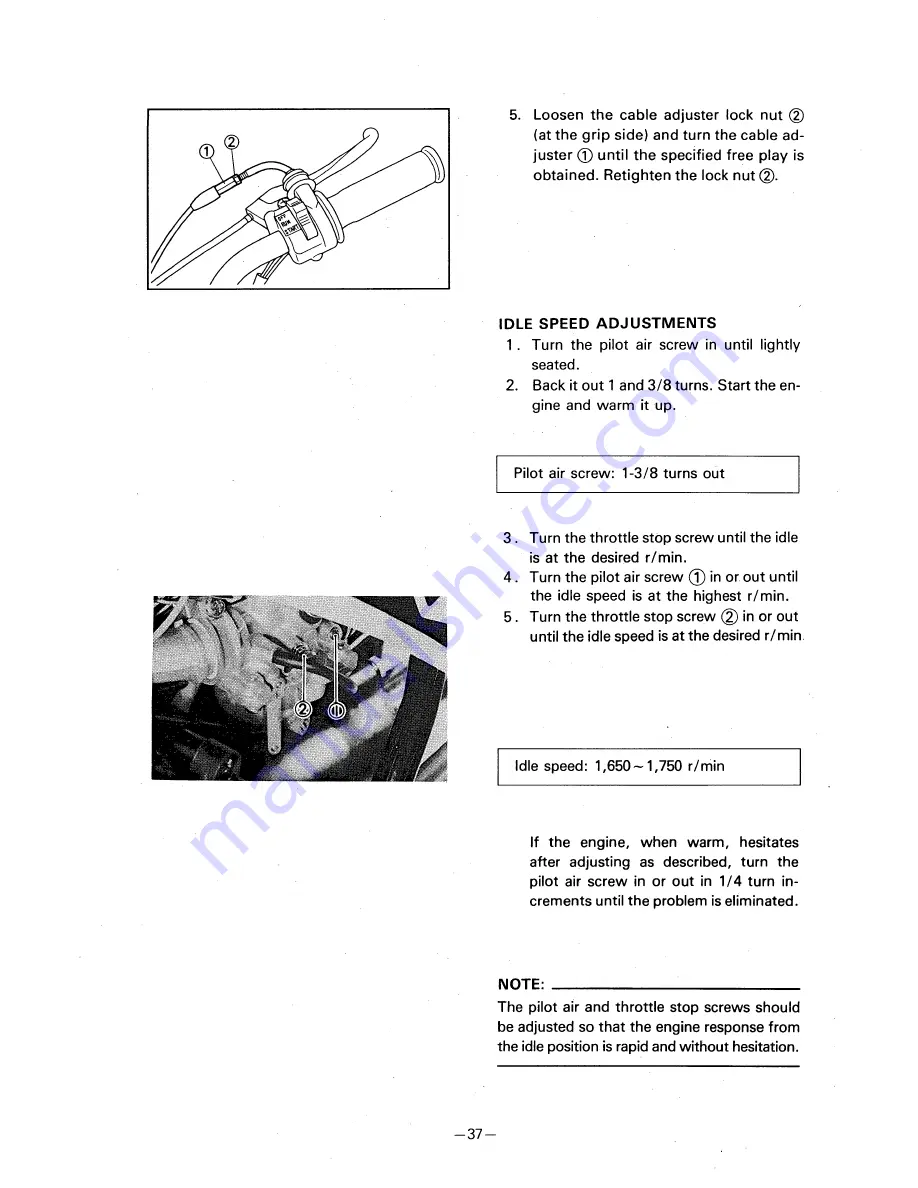 Yamaha PW50 Owner'S Manual Download Page 60