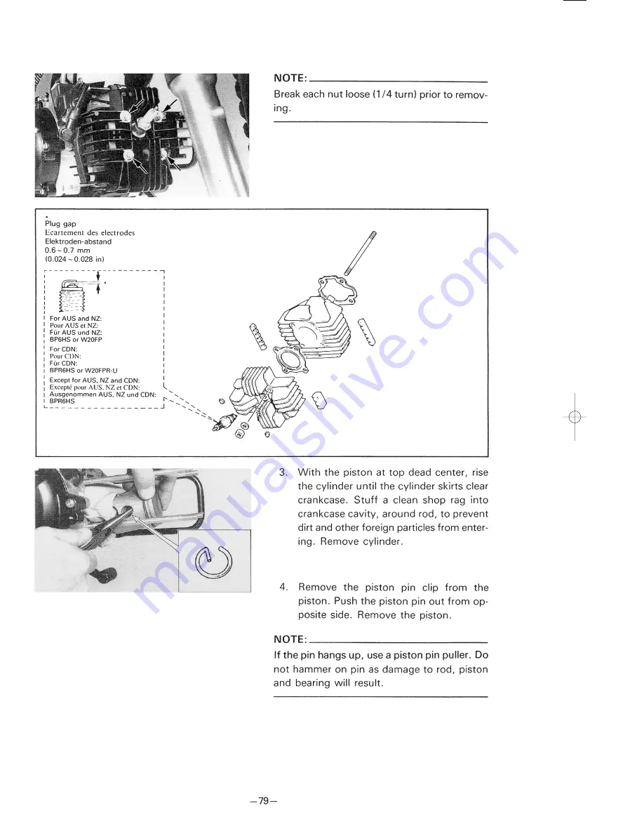 Yamaha PW80(P) Owner'S Service Manual Download Page 100