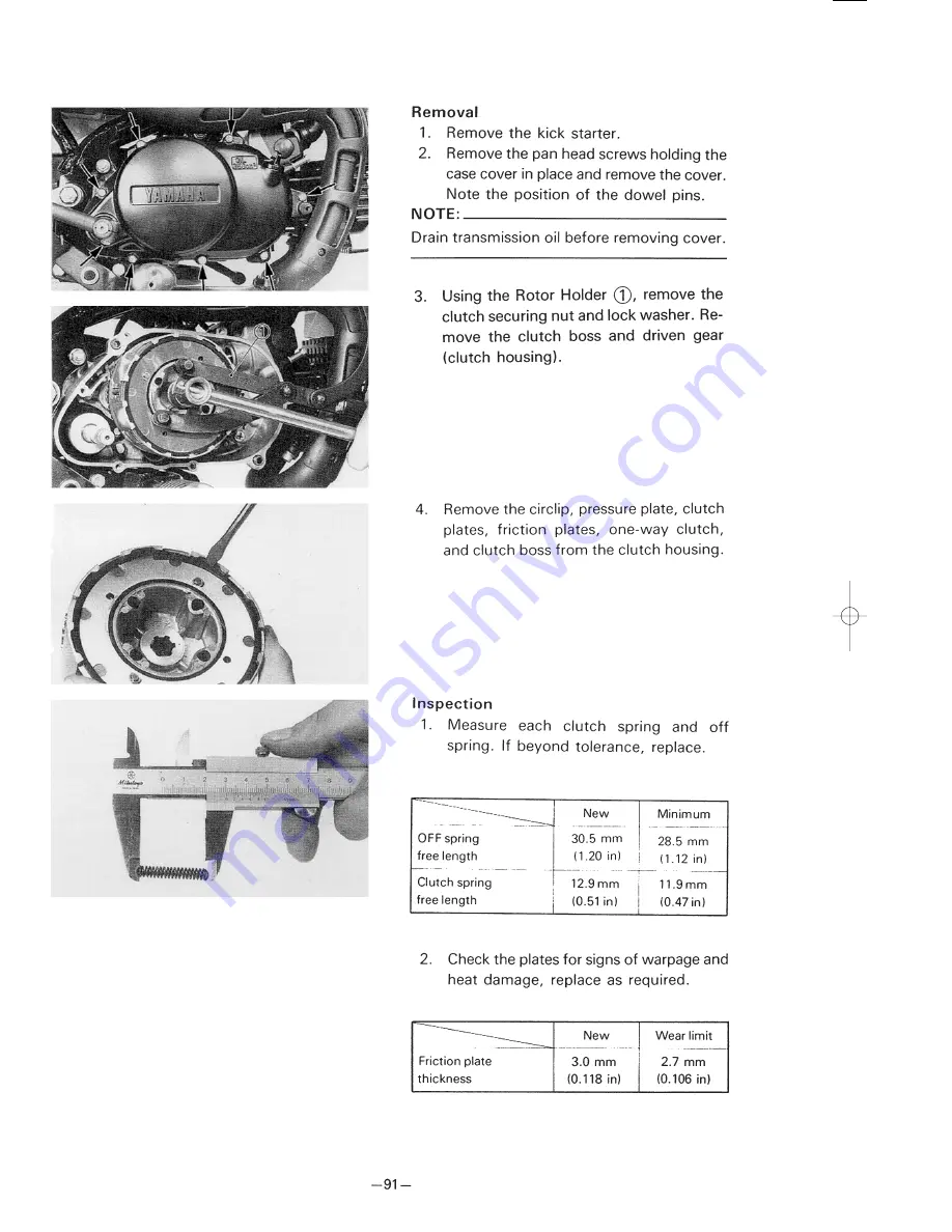 Yamaha PW80(R) Owner'S Service Manual Download Page 112