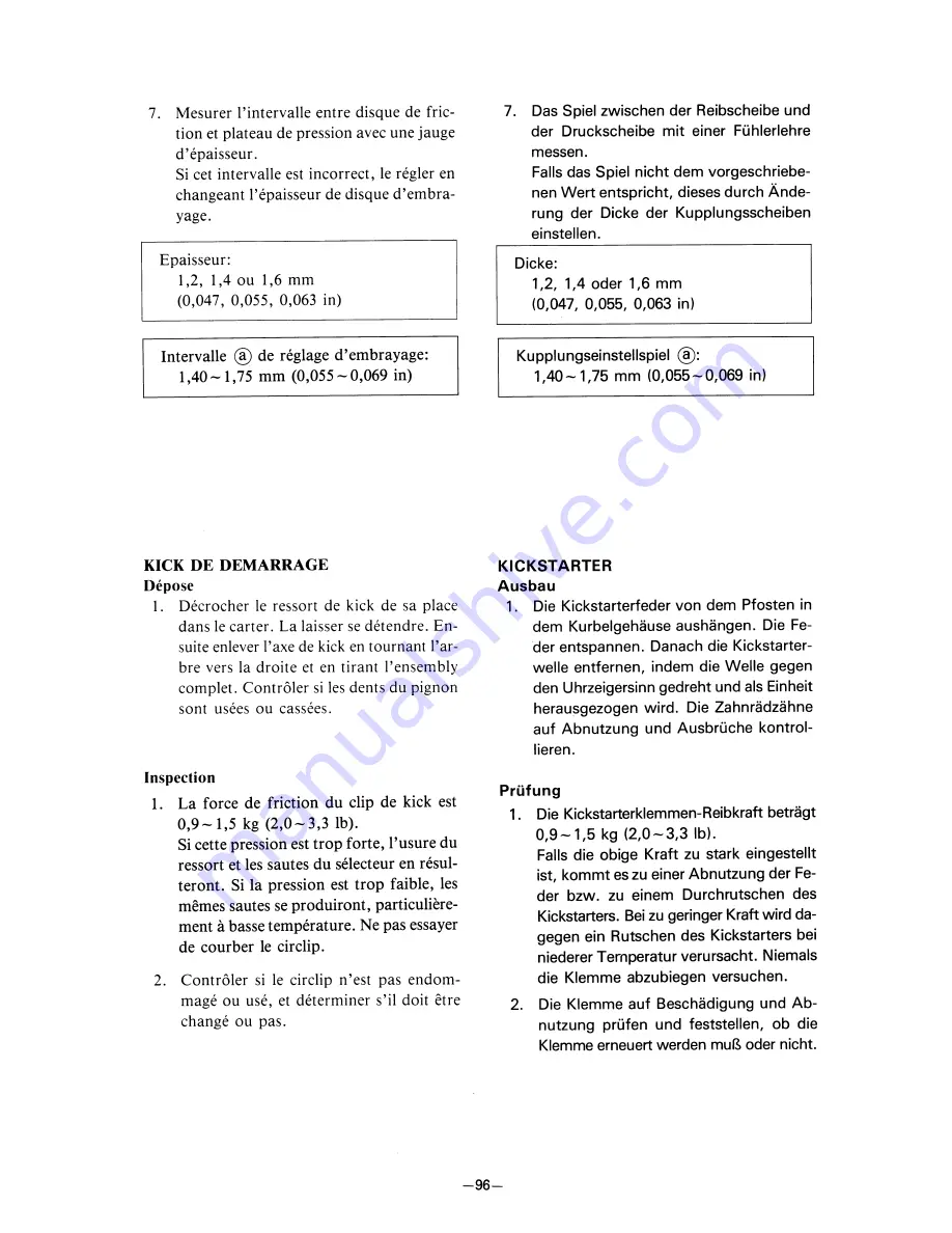 Yamaha PW80(T) Owner'S Service Manual Download Page 117