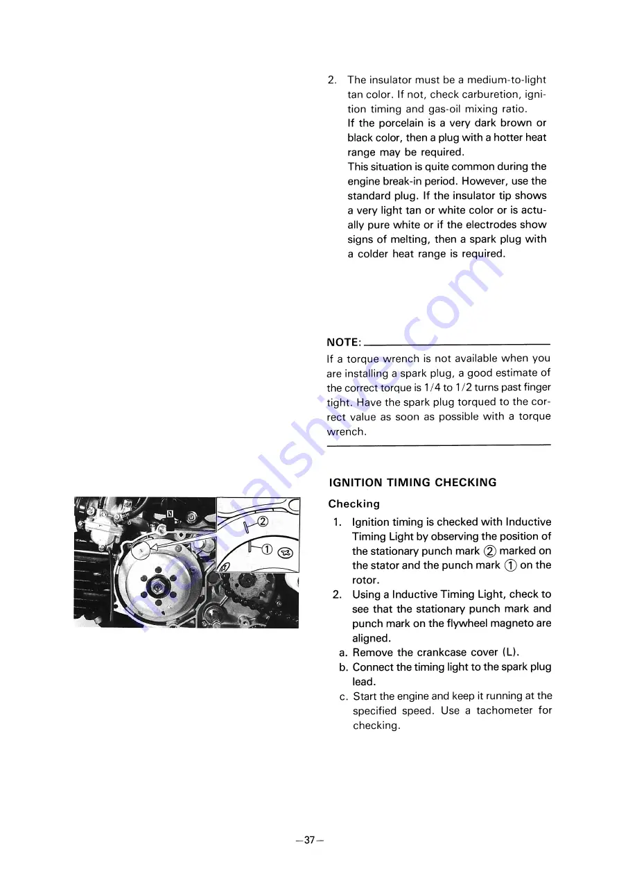 Yamaha PW80(V) Owner'S Service Manual Download Page 58