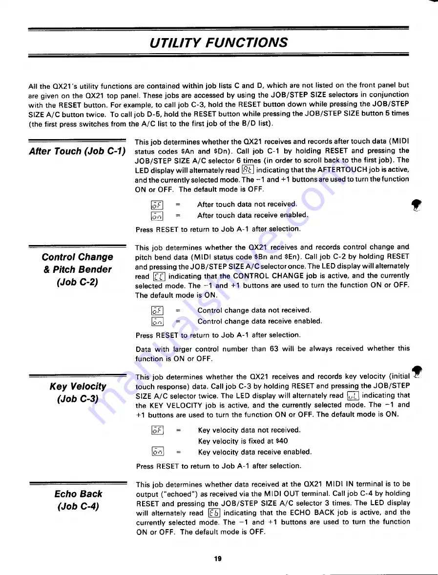 Yamaha QX 21 Owner'S Manual Download Page 20