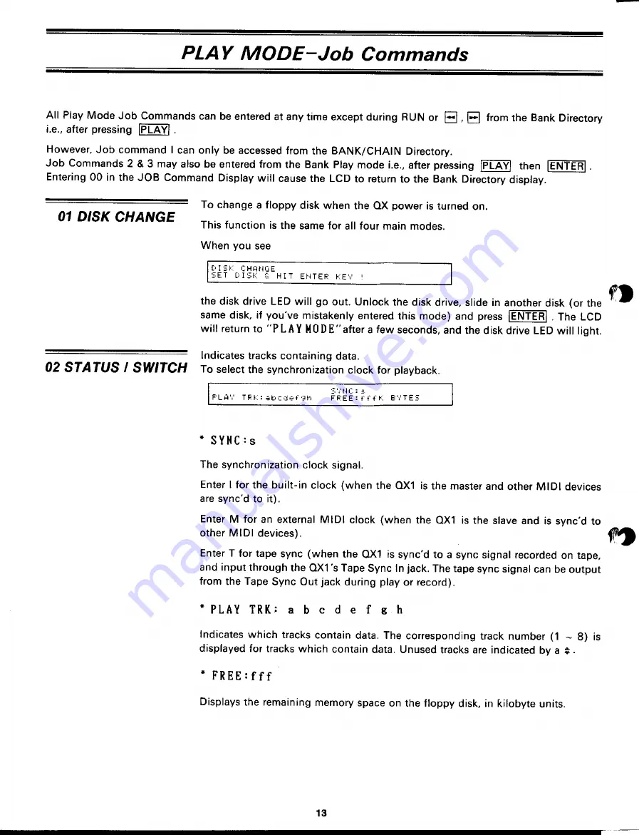 Yamaha QX1 Operations Directory Download Page 14