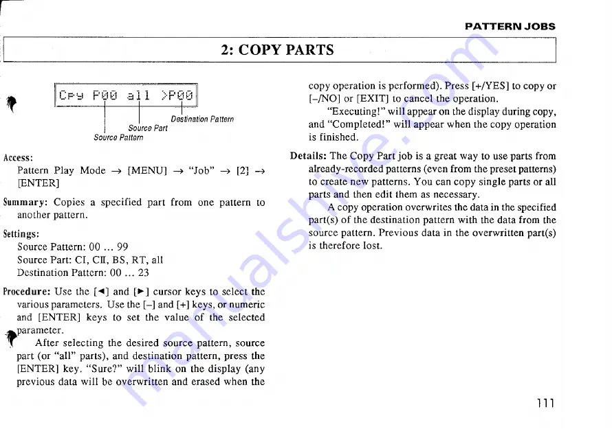 Yamaha QY10 Operation Manual Download Page 113