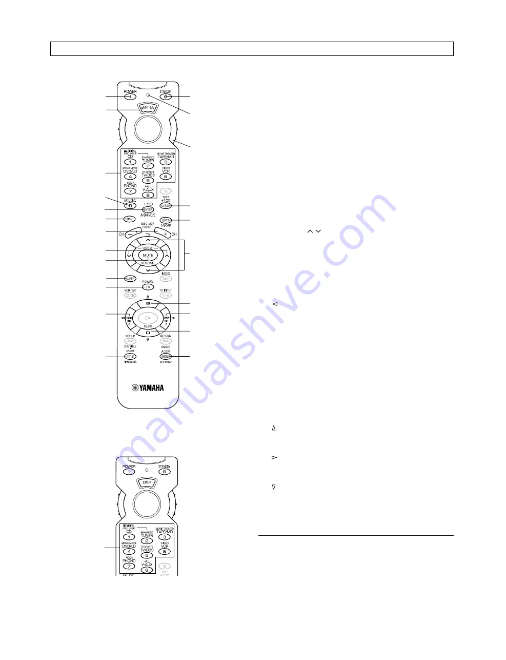 Yamaha R-V905 Owner'S Manual Download Page 46