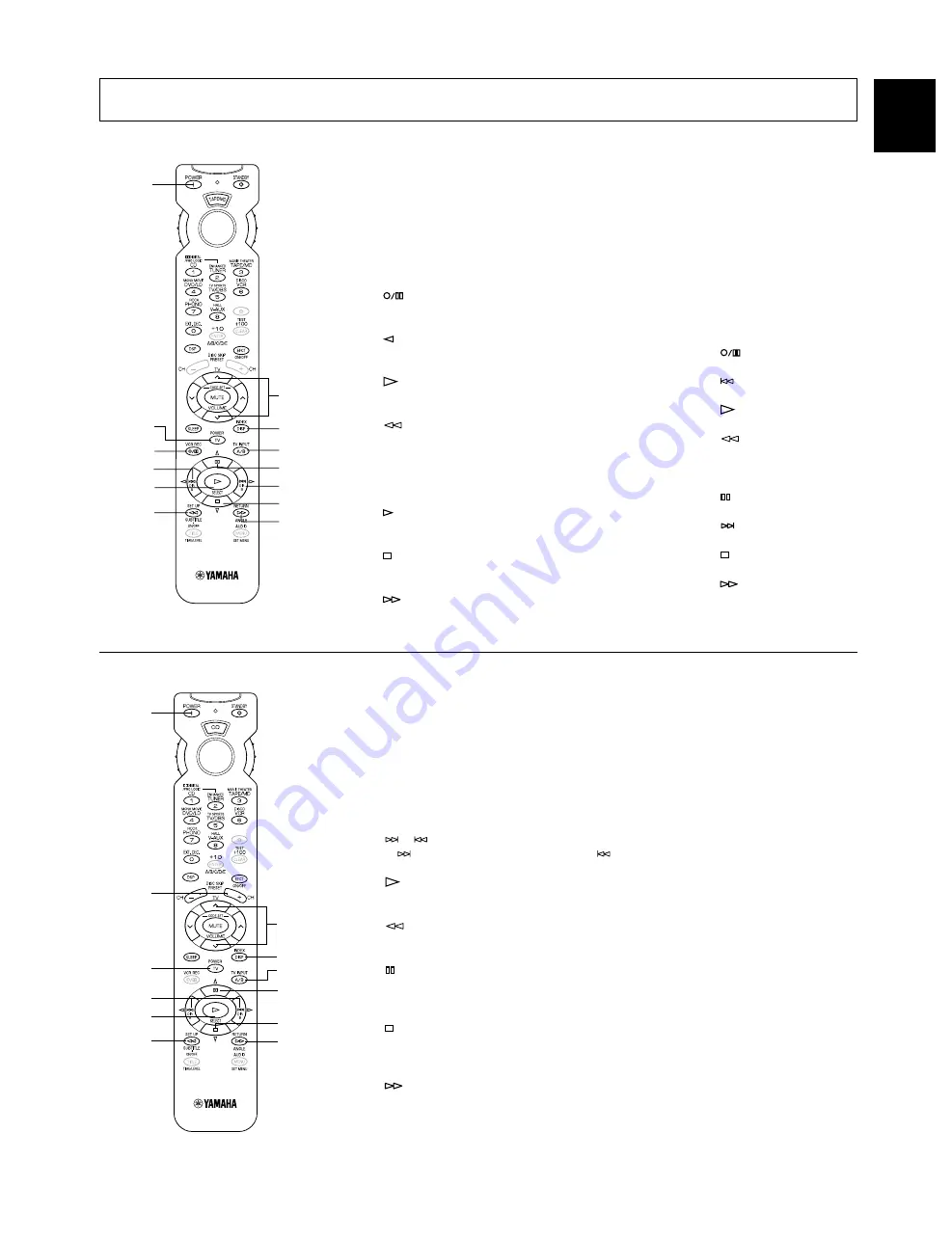 Yamaha R-V905 Owner'S Manual Download Page 47