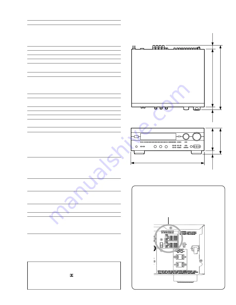 Yamaha R-V905 Service Manual Download Page 7