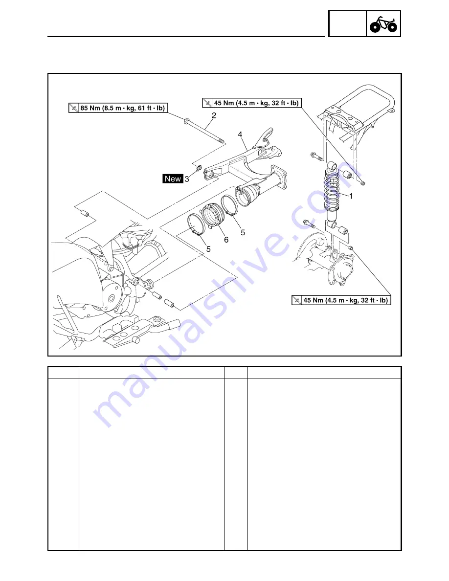 Yamaha RAPTOR YFM50S Service Manual Download Page 201