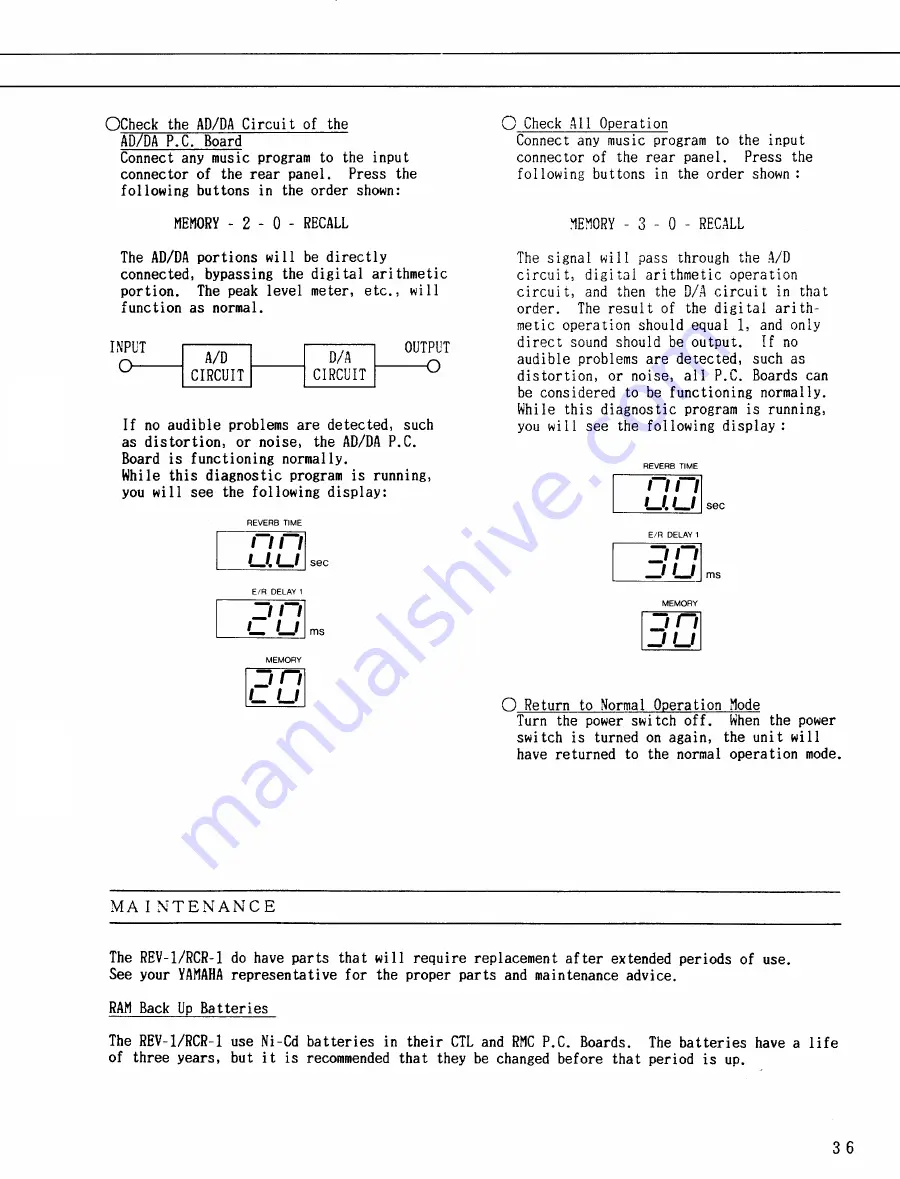 Yamaha RCR-1 Operating Manual Download Page 37