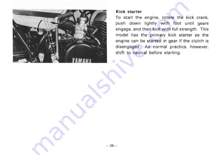 Yamaha RD250(C) Owner'S Manual Download Page 34