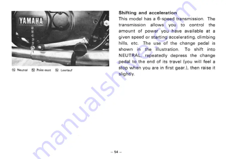 Yamaha RD250(C) Owner'S Manual Download Page 60