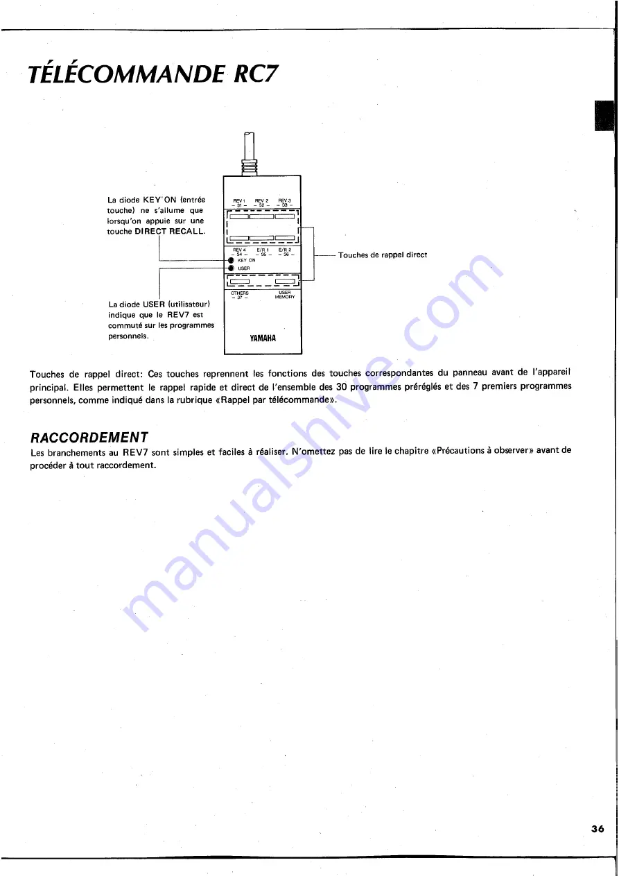 Yamaha REV7 Operating Manual Download Page 37