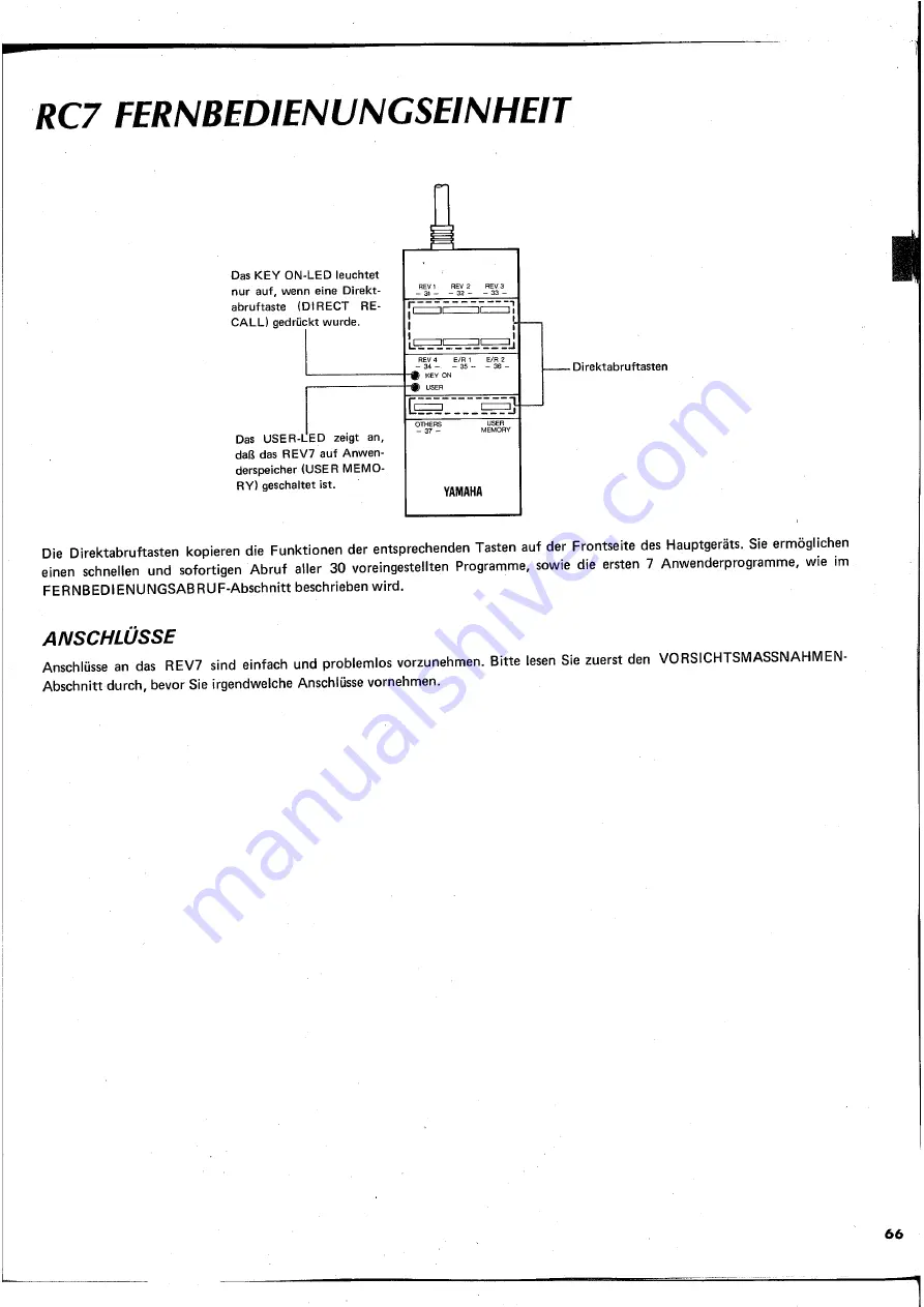 Yamaha REV7 Operating Manual Download Page 67