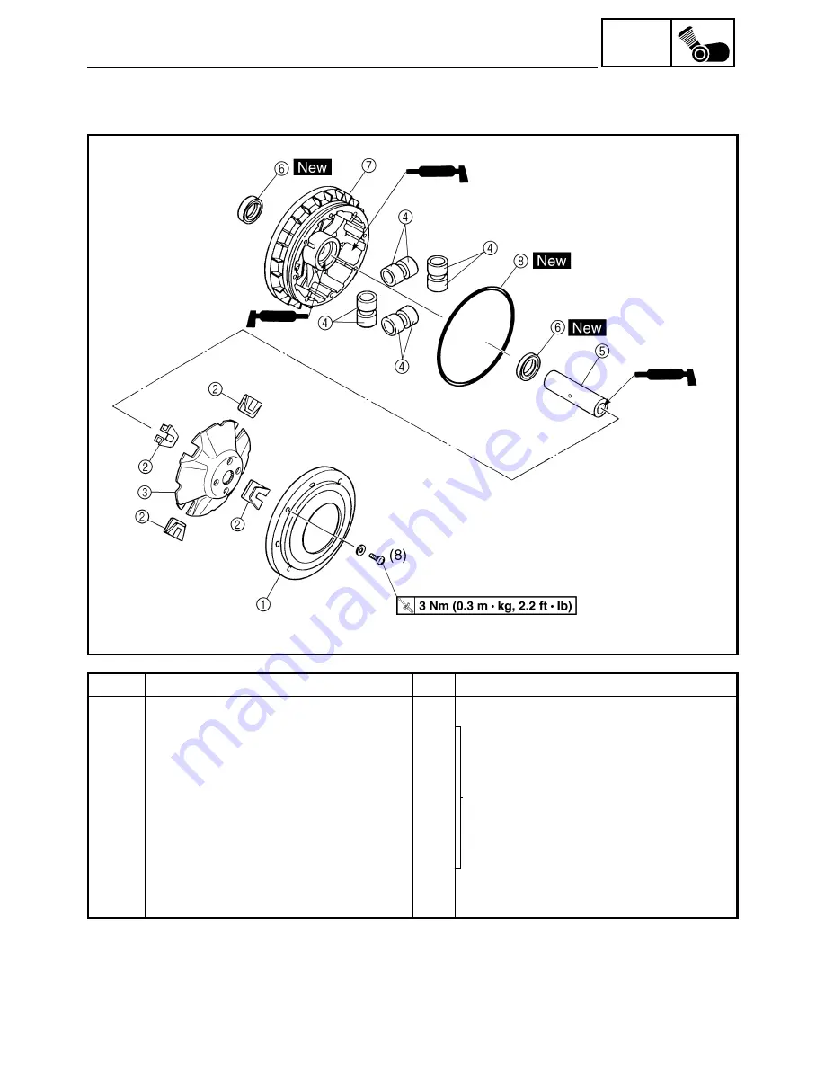 Yamaha rhino 700 2008 Service Manual Download Page 207