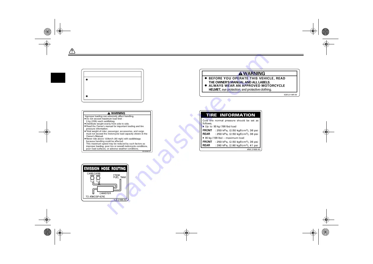 Yamaha Royal Star XVZ13CTMW Owner'S Manual Download Page 14