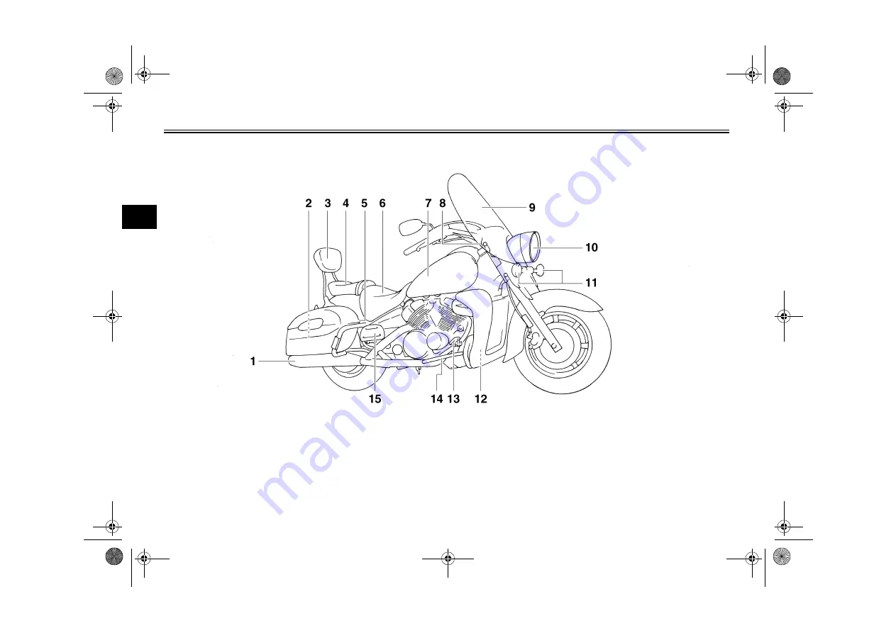 Yamaha Royal Star XVZ13CTMW Owner'S Manual Download Page 16