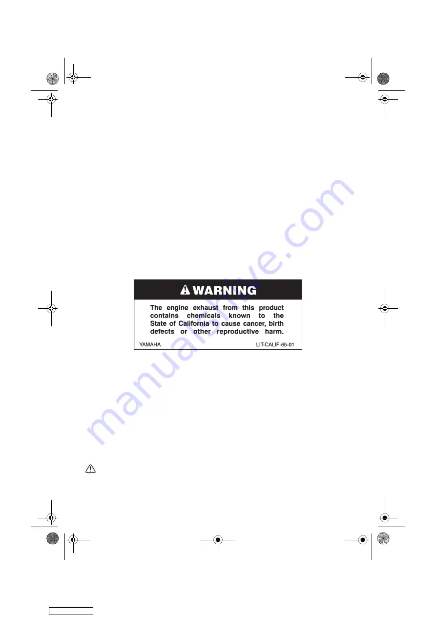 Yamaha RS Venture RST1NTFJ Owner'S Manual Download Page 2