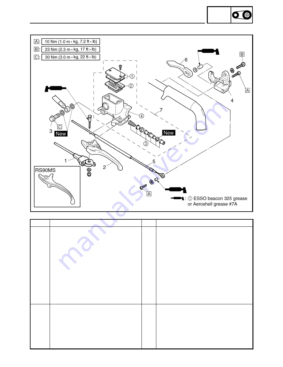 Yamaha RS90GTL Suplementary Service Manual Download Page 142