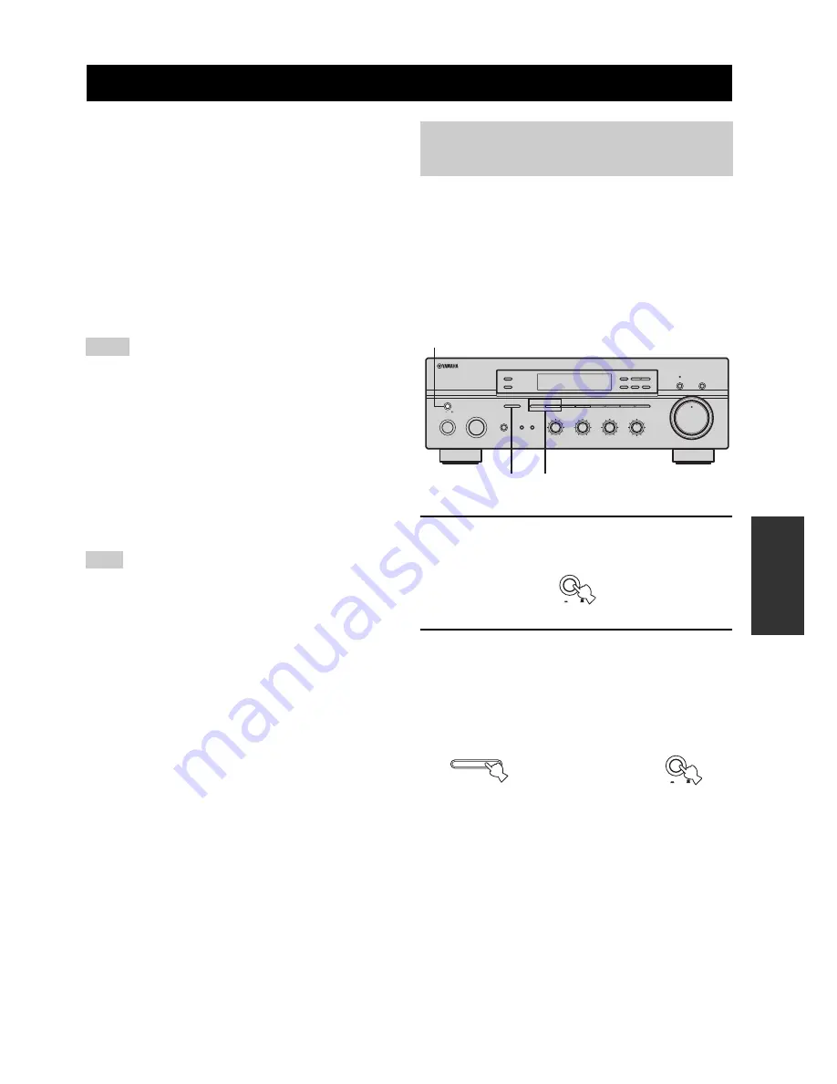 Yamaha RX 497 - AV Receiver Owner'S Manual Download Page 39