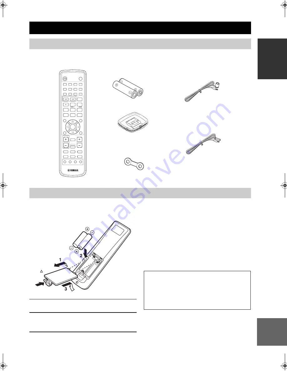 Yamaha RX-SL100RDS Owner'S Manual Download Page 64