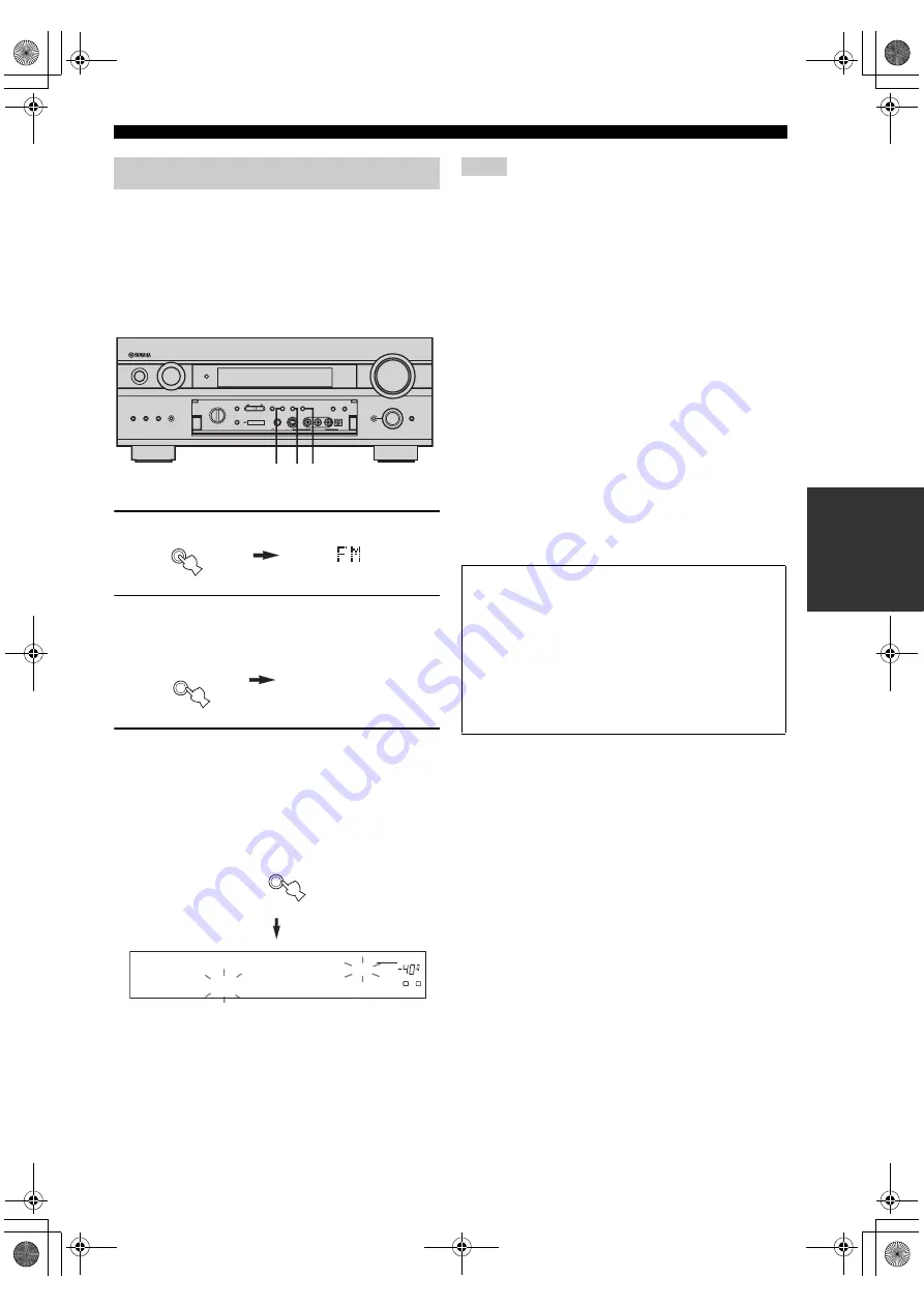 Yamaha RX-V2500 Owner'S Manual Download Page 45