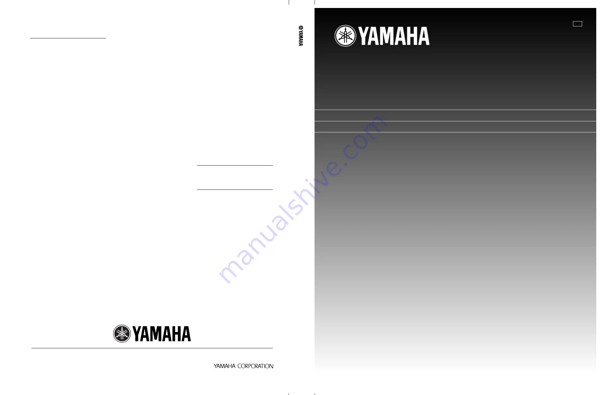 Yamaha RX-V495RDS Owner'S Manual Download Page 1