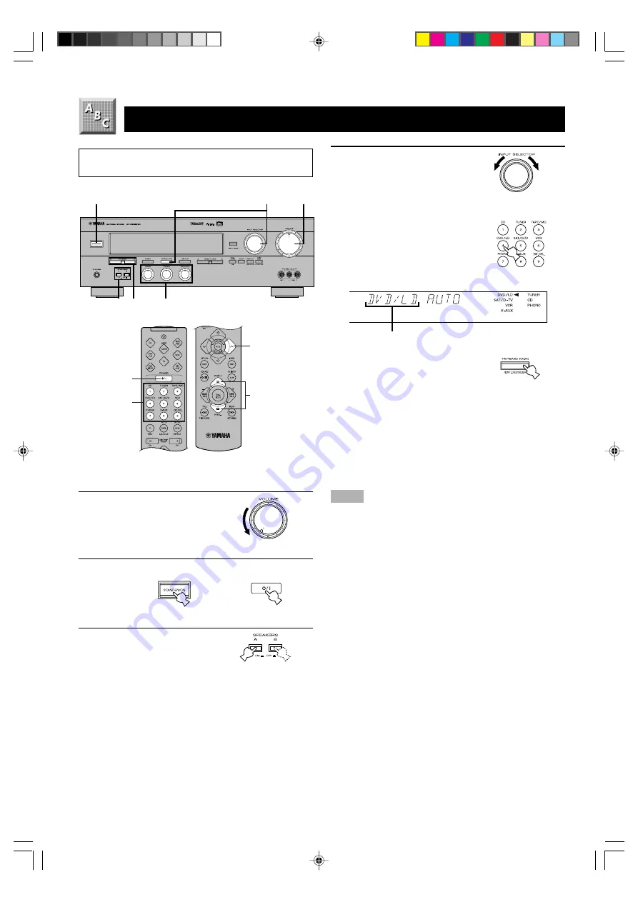 Yamaha RX-V496 Owner'S Manual Download Page 24