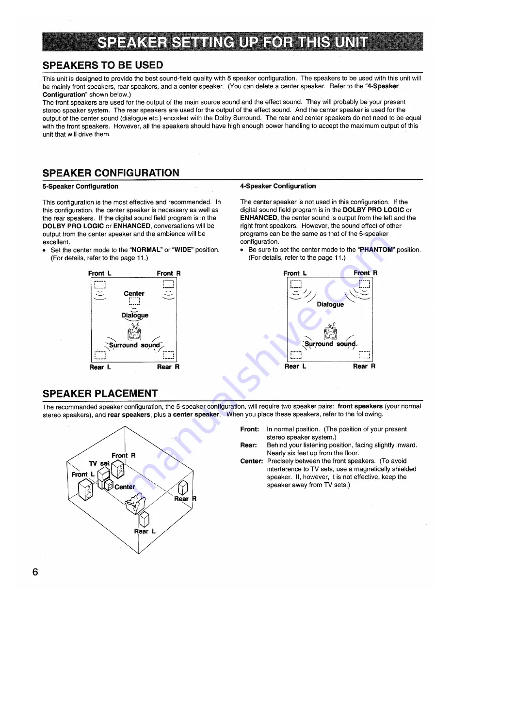 Yamaha RX-V660 Owner'S Manual Download Page 6