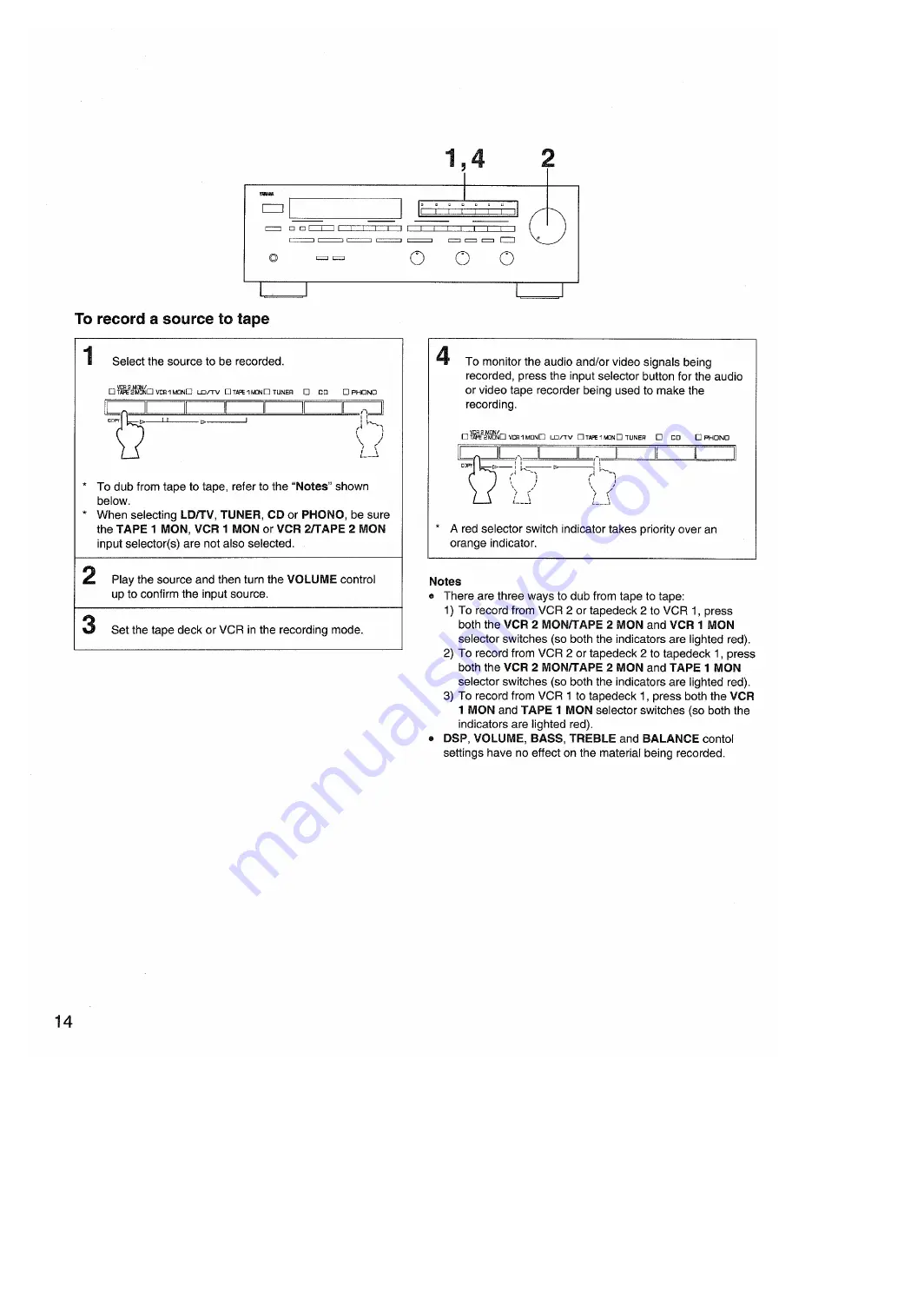 Yamaha RX-V660 Owner'S Manual Download Page 14