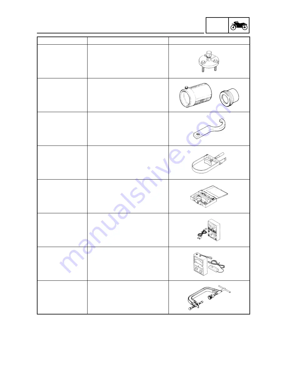 Yamaha Scorpio Service Manual Download Page 14