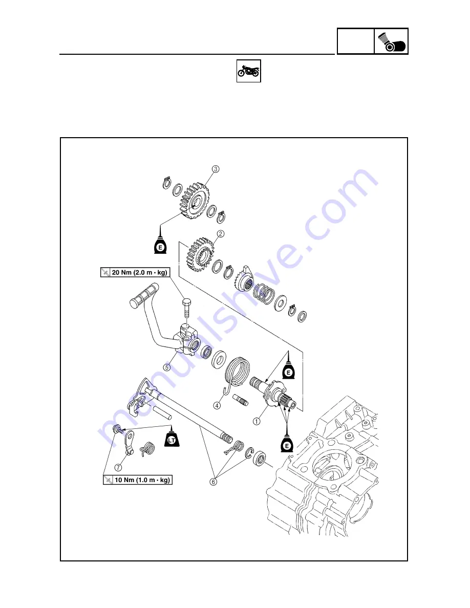 Yamaha Scorpio Service Manual Download Page 127