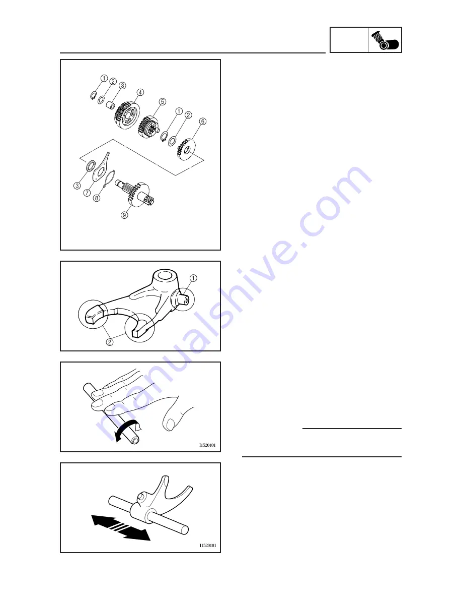 Yamaha Sirius T110LE Service Manual Download Page 175