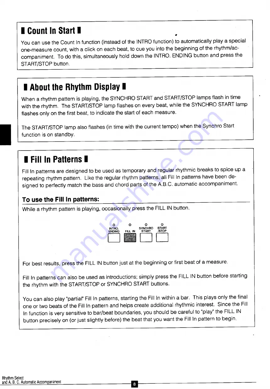 Yamaha SK-100 Owner'S Manual Download Page 16